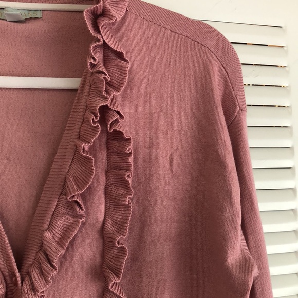 Pink Ruffle Cardigan - Picture 7 of 8